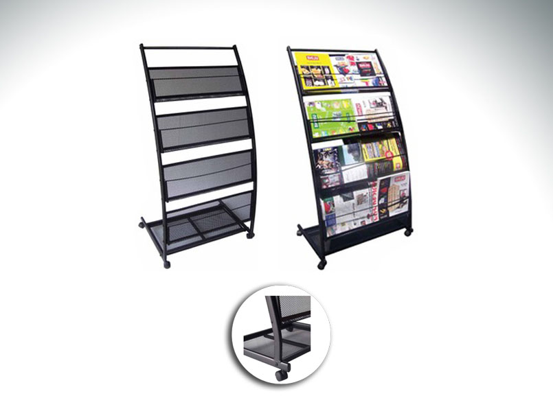 4-shelf Literature Rack